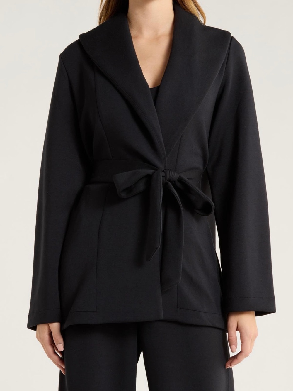 NWT Spanx AirEssentials Luxe Wrap Cardigan in Black